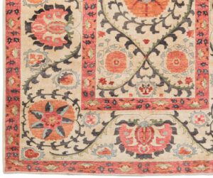 38080-Suzani_Fine_Luxe_Textile_Handwoven_Rug-8'2''x10'5''-Afghanistan-1-Border