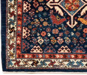 53239_NVA001A-Persian_Qashqai_Ultimate_Village_Rug-2'6''x2'6''-Iran-1-Border
