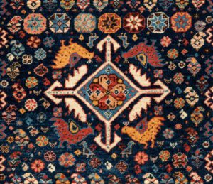 53239_NVA001A-Persian_Qashqai_Ultimate_Village_Rug-2'6''x2'6''-Iran-1-Center