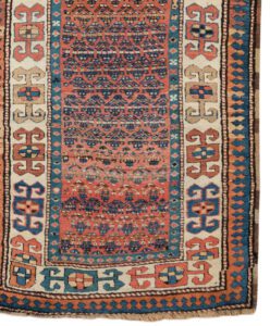 20436_ESTCAU1-Antique_Karabagh_Handwoven_Rug-3'7''x10'9''-Caucasus-1-Border