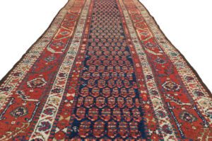 Antique Persian Boteh Hamadan Rug