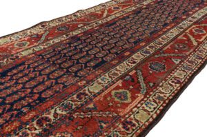 Antique Persian Boteh Hamadan Rug