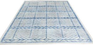 Modern Scandinavian Wool and Silk Rug
