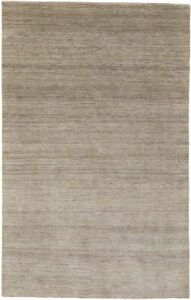Modern Taupe Wool Handwoven Rug