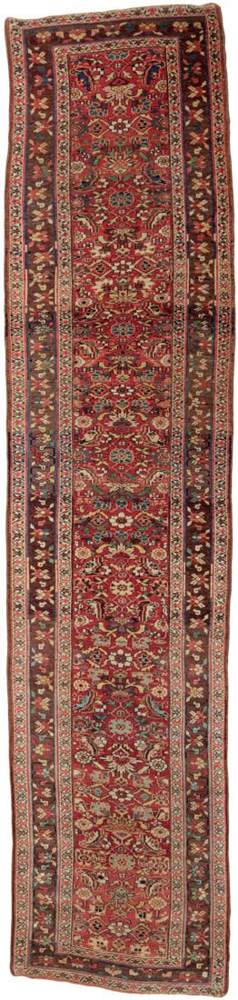 Antique Persian Bidjar Runner Rug