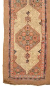 25042-Antique_Persian_Fine_Serab_Camel_Hair_Long_Runner_Rug-3'6''x16'0''-Persia-1-Border