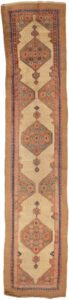 Antique Persian Serab Camel Hair Rug