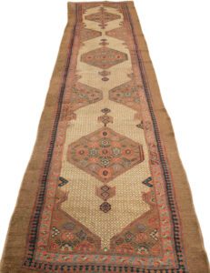 Antique Persian Serab Camel Hair Rug