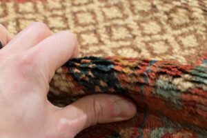 25042-Antique_Persian_Fine_Serab_Camel_Hair_Long_Runner_Rug-3'6''x16'0''-Persia-9