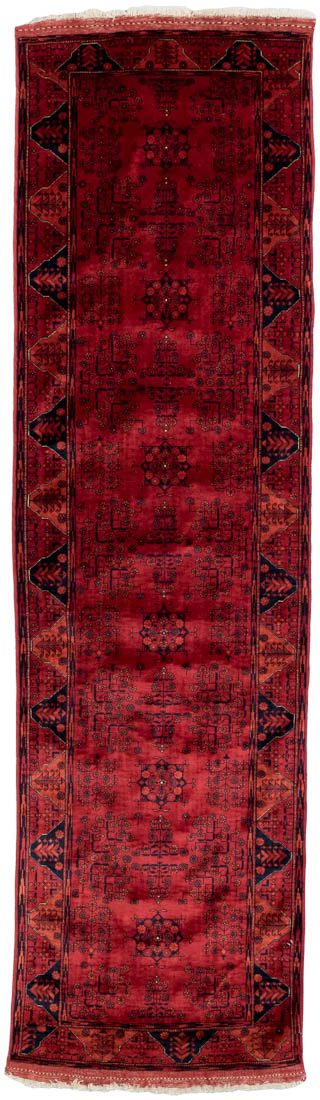 Turkmen Afghan Handwoven Runner Rug