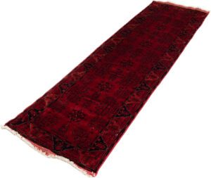 Turkmen Afghan Handwoven Runner Rug