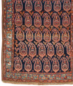 33437_ESTIRN1-Antique_Senneh_Handwoven_Rug-3'10''x9'3''-Persia-1-Border