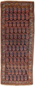 Antique Senneh Handwoven Rug