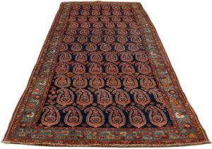 Antique Senneh Handwoven Rug