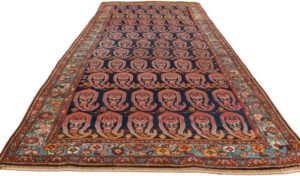 Antique Senneh Handwoven Rug