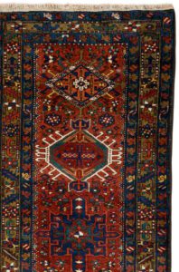 33897-Antique_Karaja_Handwoven_Rug-3'0''x11'5''-Persia-1-Border