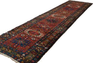 Antique Persian Karaja Handwoven Rug