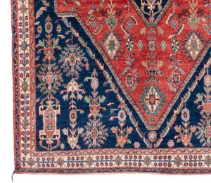 33979-Persian_Qasqai_Ultimate_Village_Rug-5'1''x6'8''-Iran-1-Border