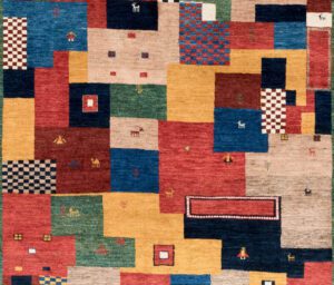 35091-Persian_Kashkuli_Folklife_Ultimate_Village_Rug-5'3''x7'1''-Iran-1-Center