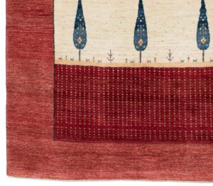 38279-Persian_Kashkuli_Ultimate_Village_Rug-4'10''x6'10''-Iran-1-Border