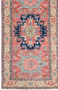 38885-Karaja_Luxe_Tribal_Handwoven_Rug-3'2''x13'4''-Afghanistan-1-Border