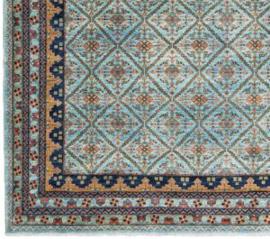 42333-Afshar_Very_Fine_Handwoven_Tribal_Rug-8'1''x9'9''-Afghanistan-1-Border
