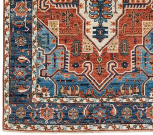 52199_BTR030A-Heriz_Handwoven_Tribal_Rug-4'11''x7'10''-Afghanistan-1-Border