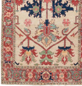 53281_NVA020E-Serapi_Luxe_Tribal_Handwoven_Rug-5'2''x13'1''-Afghanistan-1-Border