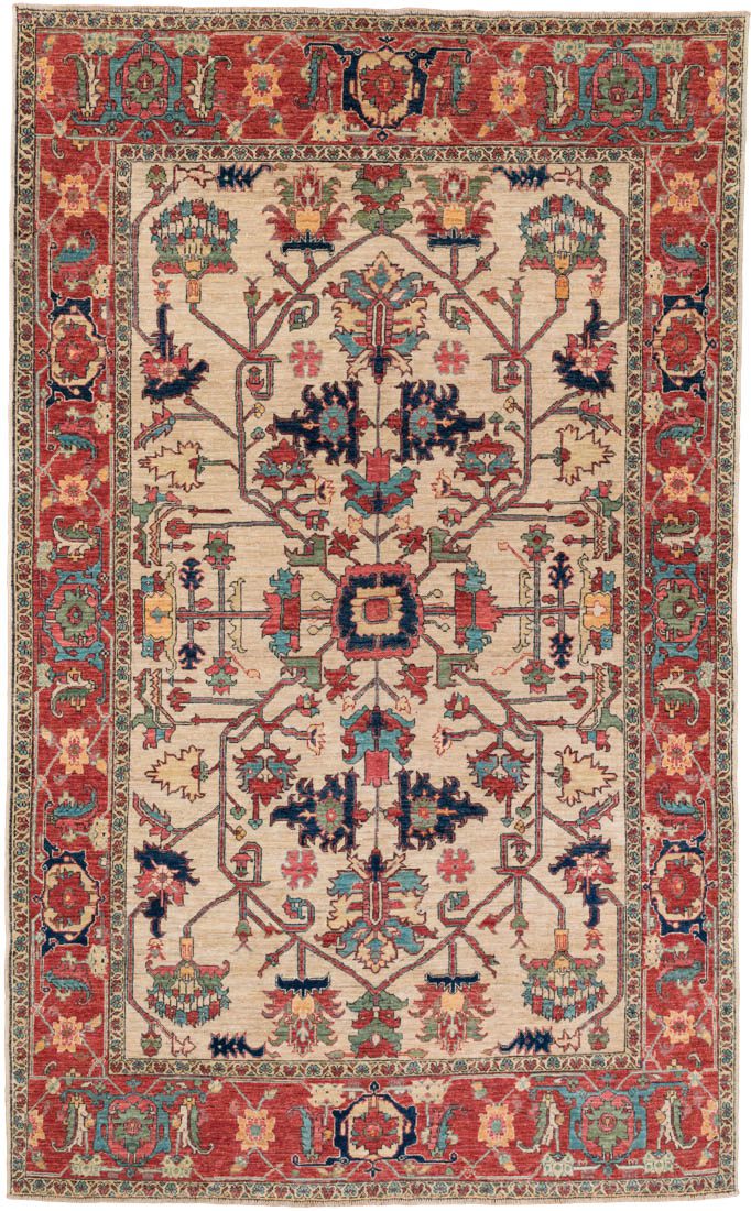 Afghan Serapi Handwoven Rug