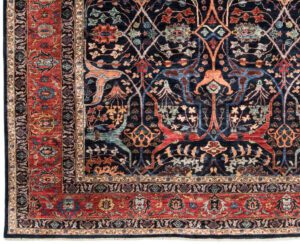 38651-Gherous_Very_Fine_Handwoven_Tribal_Rug-7'8''x9'5''-Afghanistan-1-Border