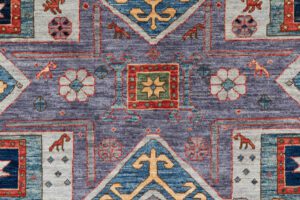 48350-Star_Kazak_Transitional_Handwoven_Tribal_Rug-7'10''x9'8''-Afghanistan-11
