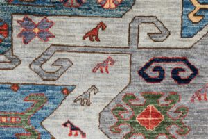 48350-Star_Kazak_Transitional_Handwoven_Tribal_Rug-7'10''x9'8''-Afghanistan-12
