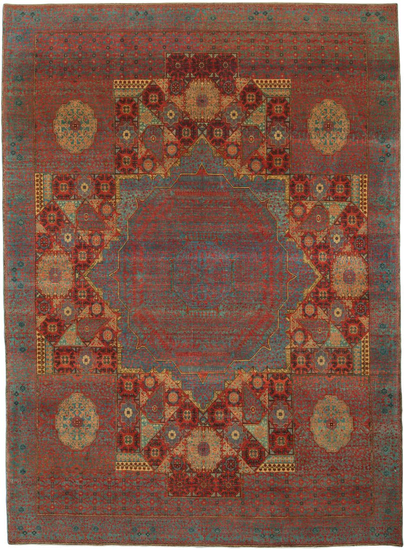 Turkish Mamluk Handwoven Rug