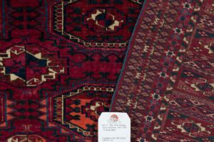24172-Antique_Turkmen_Yomut_Bokhara_Very_Fine_Handwoven_Rug-5'6''x6'9''-Turkmenistan-2