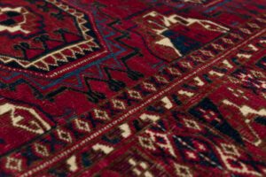 24172-Antique_Turkmen_Yomut_Bokhara_Very_Fine_Handwoven_Rug-5'6''x6'9''-Turkmenistan-6
