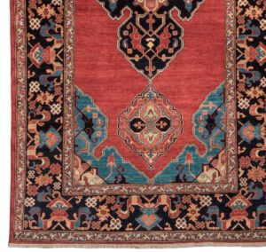 32639-Oushak_Fine_Gallery_Handwoven_Tribal_Rug-6'1''x11'4''-Afghanistan-1-Border