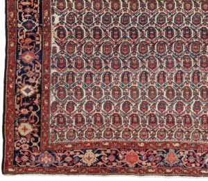 37370-Antique_Persian_Senneh_Handwoven_Rug-6'10''x10'5''-Persia-1-Border