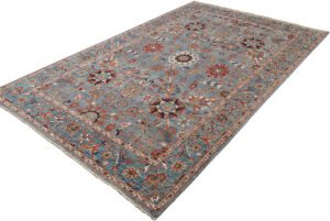 Isfahan Afghan Handwoven Transitional Rug