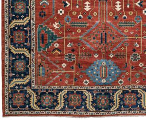53425_BTR002A-Heriz_Gallery_Handwoven_Tribal_Rug-11'4''x15'11''-Afghanistan-1-Border