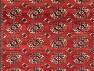 31306-Tekke_Bokara_Very_Fine_Handwoven_Tribal_Rug-9'4''x10'10''-Afghanistan-1-Center