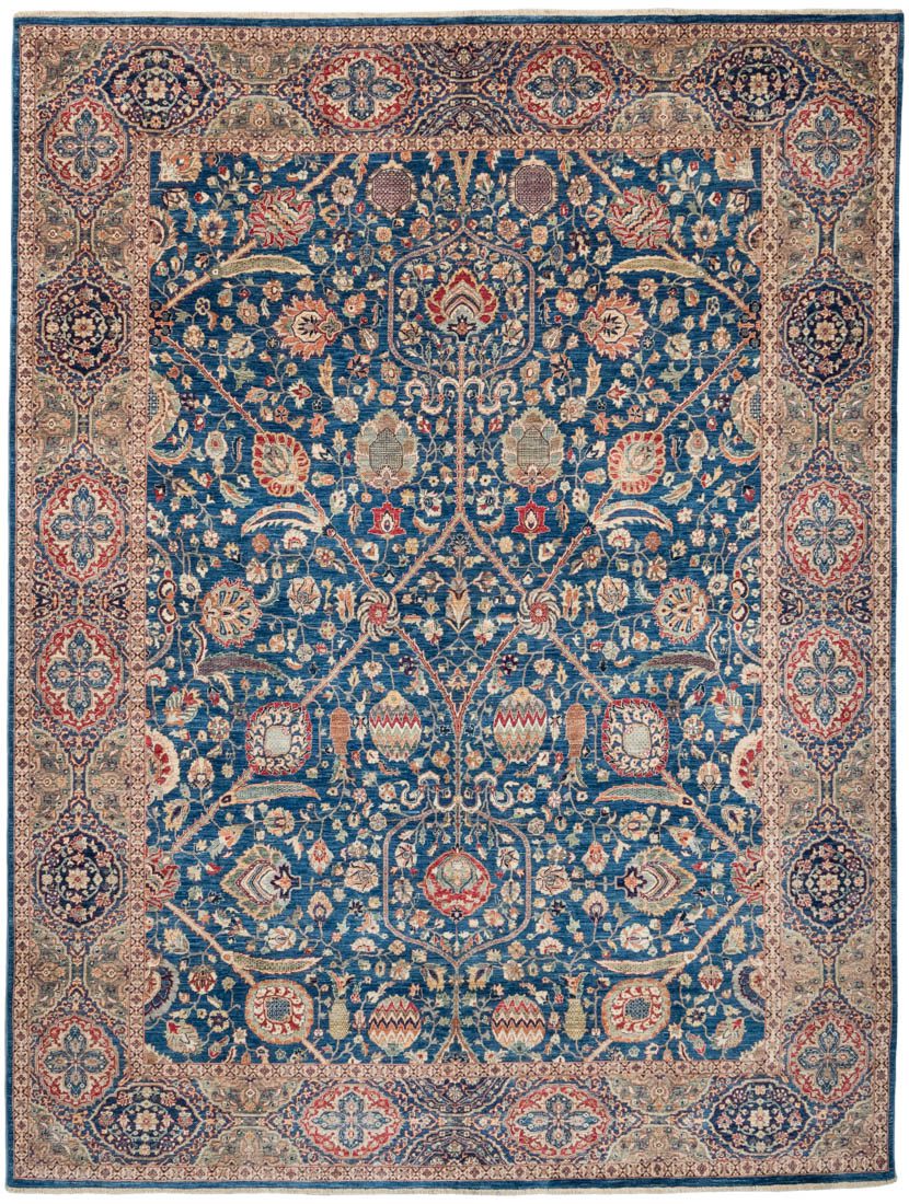 Afghan Kashan Handwoven Tribal Rug