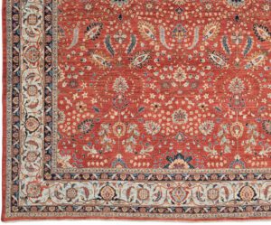38700-Farahan_Super_Fine_Handwoven_Tribal_Rug-9'2''x11'10''-Afghanistan-1-Border
