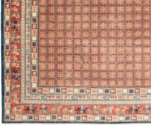 38725-Pazyryk_Fine_Handwoven_Tribal_Rug_Rug-9'0''x11'10''-Afghanistan-1-Border
