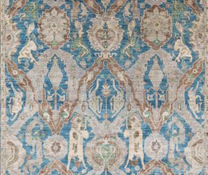 50459-Karabagh_Dragon_Fine_Handwoven_Tribal_Rug-8'11''x11'11''-Afghanistan-1-Center