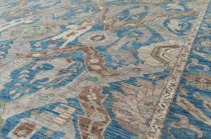 50459-Karabagh_Dragon_Fine_Handwoven_Tribal_Rug-8'11''x11'11''-Afghanistan-18