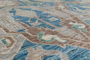 50459-Karabagh_Dragon_Fine_Handwoven_Tribal_Rug-8'11''x11'11''-Afghanistan-7