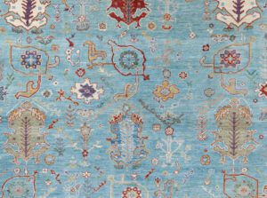 50930-Contemporary_Oushak_Handwoven_Tribal_Rug-9'1''x11'8''-Afghanistan-1-Center