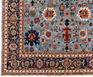 51303_BTR003A-Harshang_Fine_Handwoven_Tribal_Rug-8'10''x11'5''-Afghanistan-1-Border