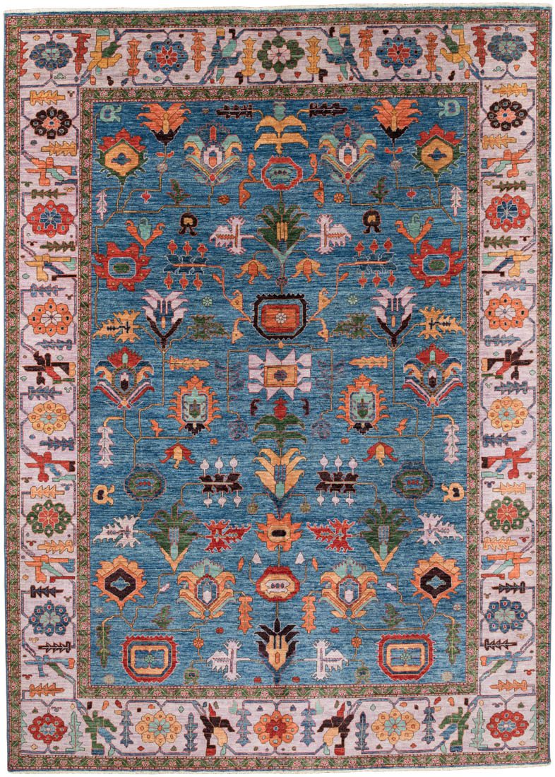 Afghan Serapi Contemporary Handwoven Rug