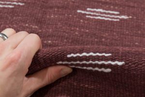 53151_EWV157Q-Merino_Flatweave_Aubergine_Handwoven_Rug-2'0''x2'0''-India-4
